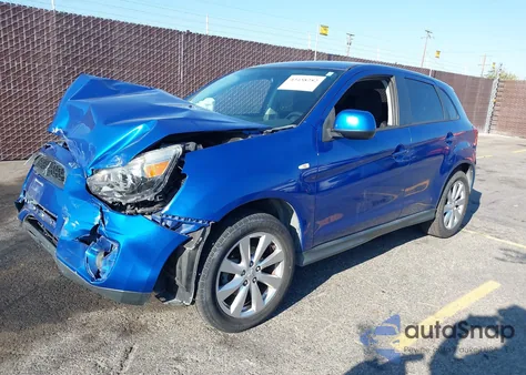 2015 Mitsubishi Outlander Sport Es from USA, damaged, VIN 4A4AP3AU3FE061964